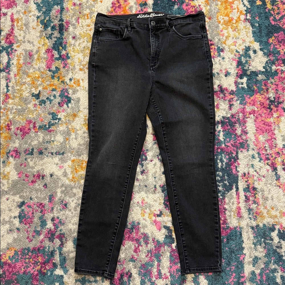 Stonewashed Black jeans by Eddie Bauer